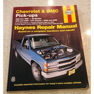 1988-1998 Chevy/GMC Pick-ups, 1999-2000 C/K Classic Haynes‎ Repair Manual 24065